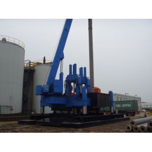 Eco Hydraulic Piling Machine / Hydraulic Rotary Piling Rig No Vibration