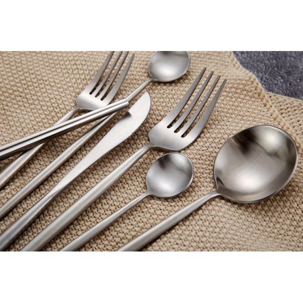 China Newto NC099 Hot Sale Brush Polish Stainless Steel Cutlery Set Flatware Set