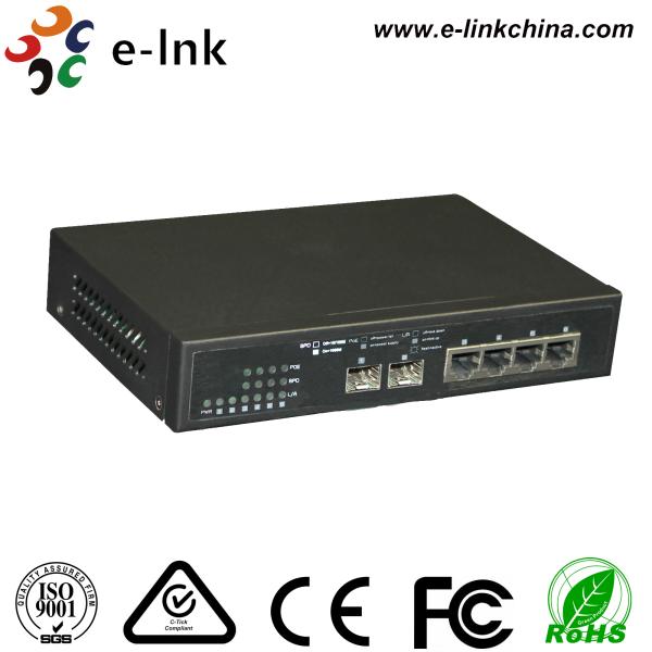 Buy 10/100/1000M Managed 2FX + 4TX Fiber Switch at wholesale prices
