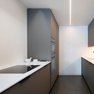 Assemble Luxury Kitchen Modern Melamine Cabinets ODM OEM