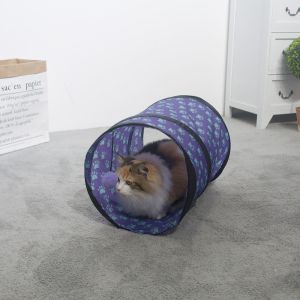 Washable Collapsible 2 Holes Cat Play Tunnel