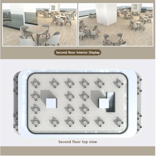 30m Length 15m Width Floating Restaurant Boat High Capacity for 200 People