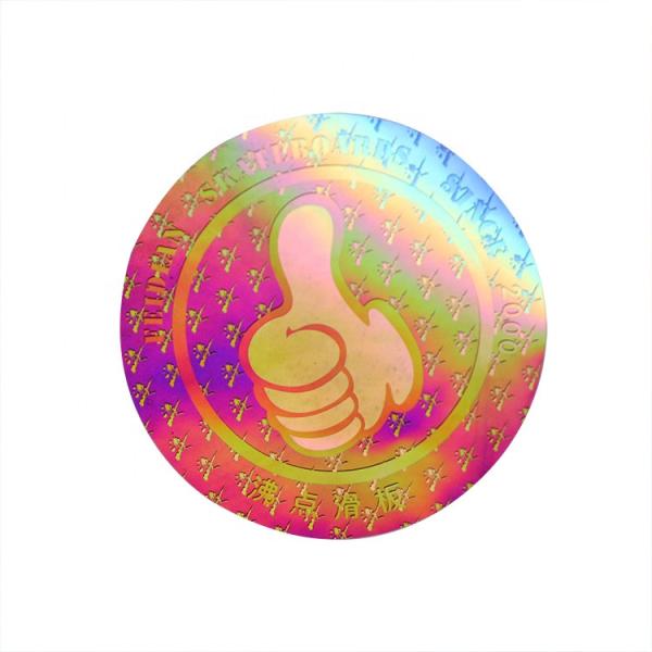 Buy Hot Stamping Custom Hologram Stickers Self Adhesive Waterproof at wholesale prices
