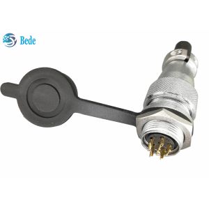 WS16 Panel Mounting 8 9 10 Pin Circular Connector PVC soft plastic With Dust