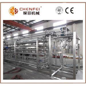 6T / Day Juice Paste Jam Tube In Tube Sterilizer Machine 304 Stainless Steel Material