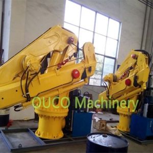 Hydraulic 6M Folding Boom 2T Offshore Marine Cranes