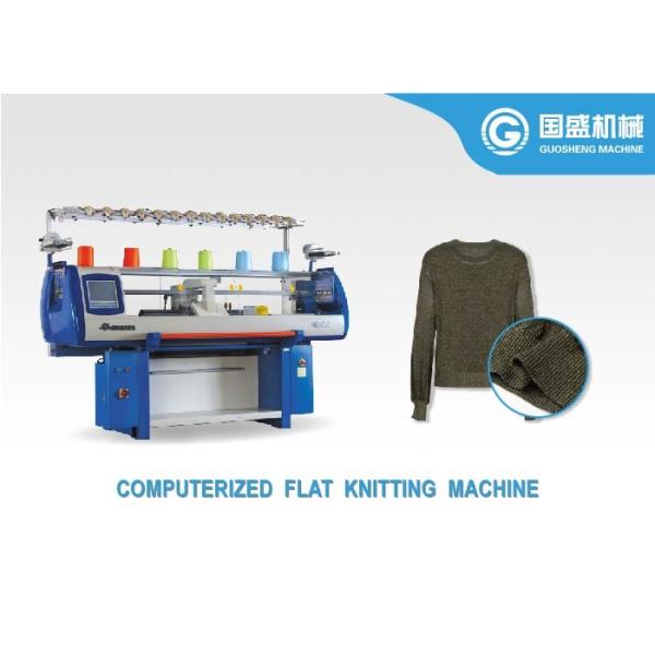 Buy Flat Bed Three System 14G Sweater Knitting Machine at wholesale prices