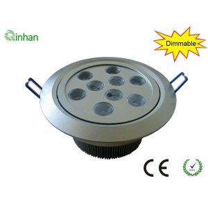 Aluminum and lens 9W 120mm warm white dimmable LED downlights for exhibition