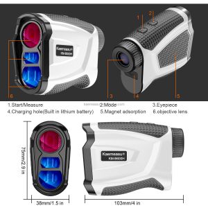 kaemeasu Handheld Rechargeable OEM Hunting Golf Laser Rangefinder With Magnet