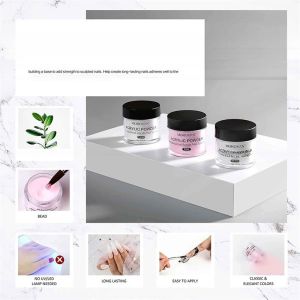 Complete Nail Acrylic Powder Dipping Kit with Liquid Brush and Tools Professiona