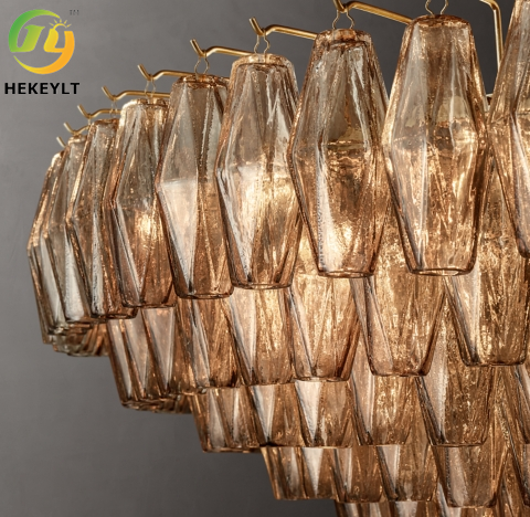 Used For Home/Hotel E14 Modern Chiara Clear Glass Pendant Light