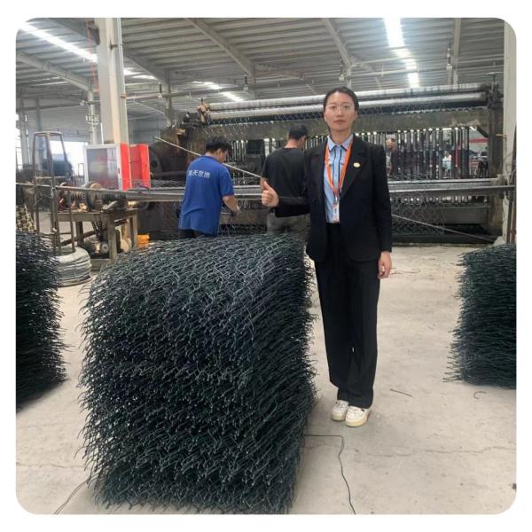 Buy Hot Dipped Galvanized Material Gabion Stone Cage Easy Install at wholesale prices