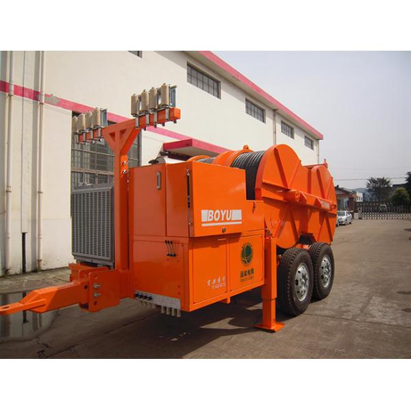 Four Bundled Conductor Tension TY4x50 Stringing Equipment Hydraulic Tensioner Max Tension 4x50kN