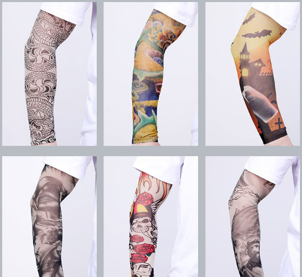 Tattooing Tattoo Sleeve,Summer Sun Cuff, Tattoo, Pattern, Personality Fashion Tattoo;Fabric: nylon 92%,Size: length 35cm