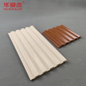 Waterproof Coffee WPC Drop wall Panels wpc fluted wall panel
