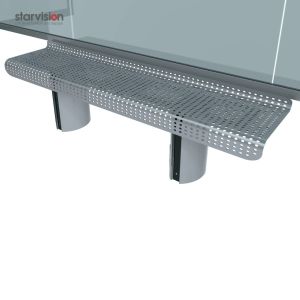 Polycarbonate Roofing Digital City Bus Shelter With Digital Advertising Display