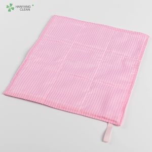 Anti static ESD lint free laser-sealed cleanroom wipe cloth