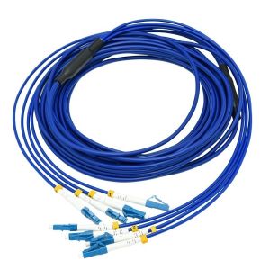 Quality 4 Core Armored Fiber Optic Patch Cable LC LC Singlemode G652D 3m Armored Fiber Jumper for sale