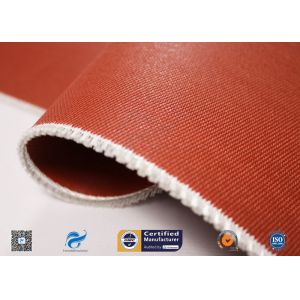 260℃ High Temperature Red Silicone Coated Fiberglass Fabric For Fireproof