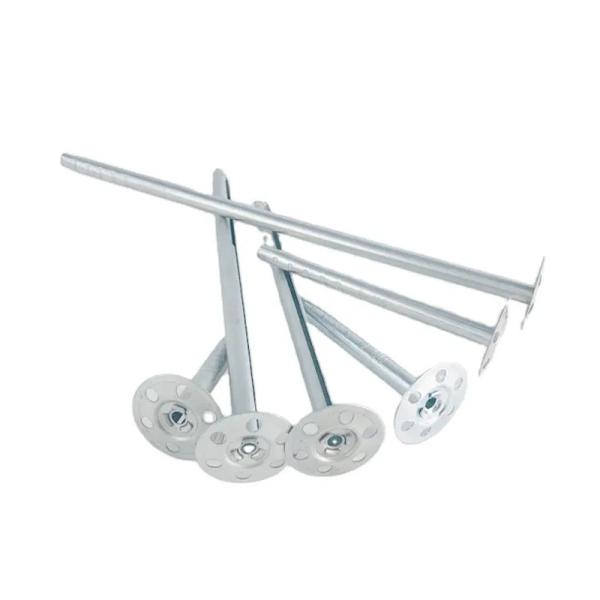 Cylindrical Coarse Thread Metal Insulation Anchors Strength Insulation Nail