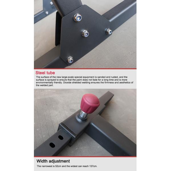 Q235 Commercial Grade Gym Equipment Height Wide Adjustable Squat Rack