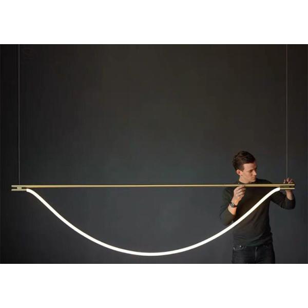 Manufacturer modern interior design pendant lighting rope gold metal hanging ceiling lamps creative led chandelier