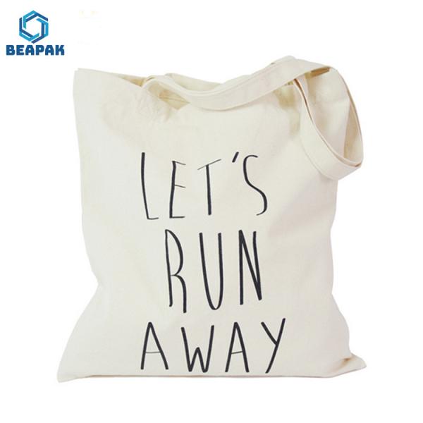 Buy Custom Printed Burlap Handle Zipper Sling Shopping Bags at wholesale prices