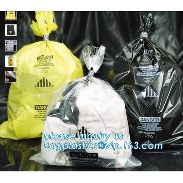 PE asbestos yard waste bags, Durable Black Large 6 Mil Jumbo Disposal Asbestos