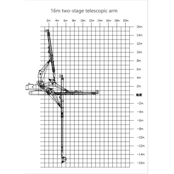 Excavator Telescopic Boom Arm XE215 for 20-27T Excavators