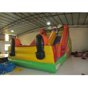 Funny Inflatable Clown Double Water Slide , Waterproof Standard Inflatable Dry
