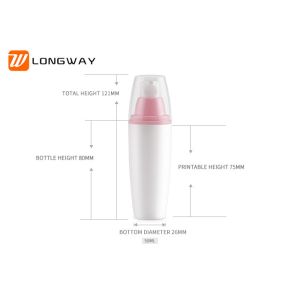 High Sealed Treatment Pump Bottles , PP 50ml Lotion Bottle Unbreakable