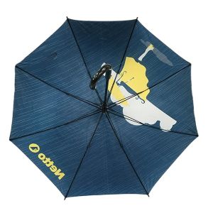 Automatic Open Fiberglass Frame Umbrella 110CM Diameter Digital Printing