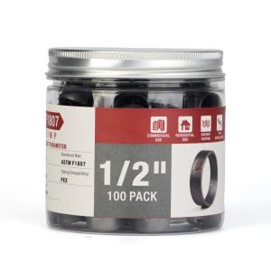 Skidproof Copper PEX Crimp Rings F1807 Standard 1/2 Inch For Outdoor Plumbing