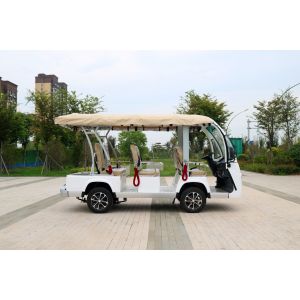 New Energy Lithium Battery Electric White Convertible Sightseeing Car Suitable