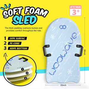 Experience Comfort and Durability with All Mountain Snow Sled Durable XPE Foam