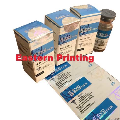 Buy Dia 2cm Laser Stamped 10ml Hologram Glass Vial Labels at wholesale prices