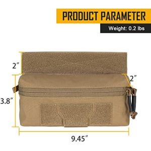 Outdoor Tactical Waist Bag, Tactical Drop Pouch with Hook and Loop for JPC CPC
