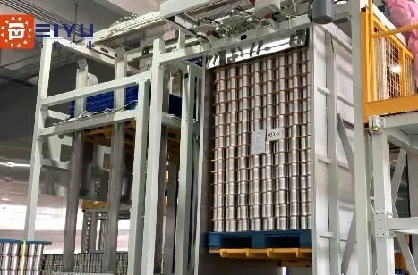 High Position De-Palletizer Empty Cans Unloading Grappier Machine