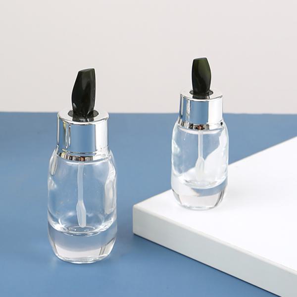 Skin Care Serum Cream Bottles 15ml 30ml 50ml Clear Green Glass Designs with Stirring Stick Customizable
