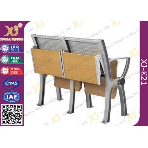 Aluminum Alloy Folding Seat School Desk And Chair With Writing Pad