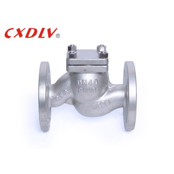 Buy Water Meter Stainless Stee Lift Check Valve Flange Connection PN16 at wholesale prices