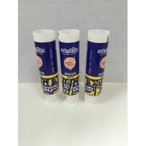 Plastic Laminated Barrier Round Toothpaste Tube Packaging With Offset Printing