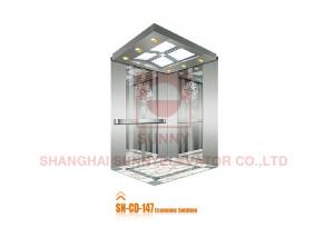 China Stainless Steel Home Passenger Elevator Cabin With Mirror Etching Design on sale