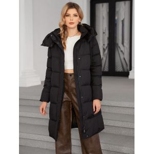 Seasonal Must-Have Cotton Jacket With Hood Zipper Closure