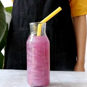 Foldable Degradable Reusable Straws Bpa Free Smoothie Straws With Cleaning Brush