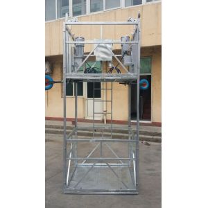 Quality Sky lift work platform , zlp630 / zlp800 construction gondola , steel structure suspended electric scaffolding for sale