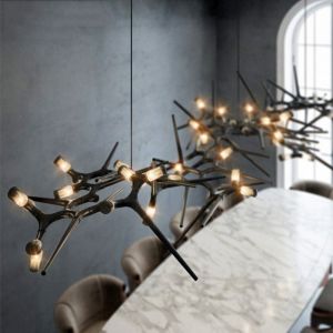 Postmodern Thorn Designer Chandeliers Creative Living Room Villa black