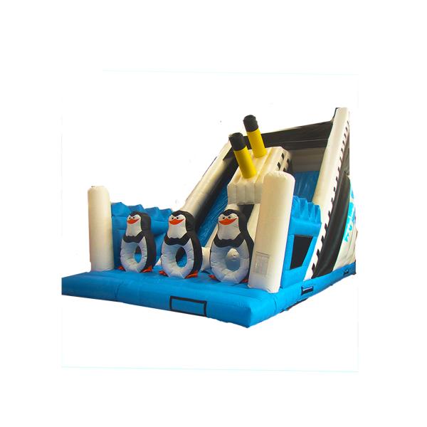 Buy Children Fun Park Inflatable Penguin Slide For Rentals at wholesale prices
