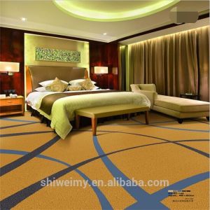 Newest cut pile jacquard printed hotel nylon carpet