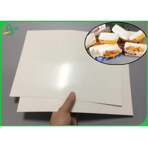 China 300gsm White FBB Board Coated PE Material For Greaseproof Lunch Box Making on sale